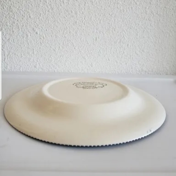 .#Vintage Currier&Ives The Old Crist Mill Underglaze Print By Royal Plate USA# - Picture 5 of 9